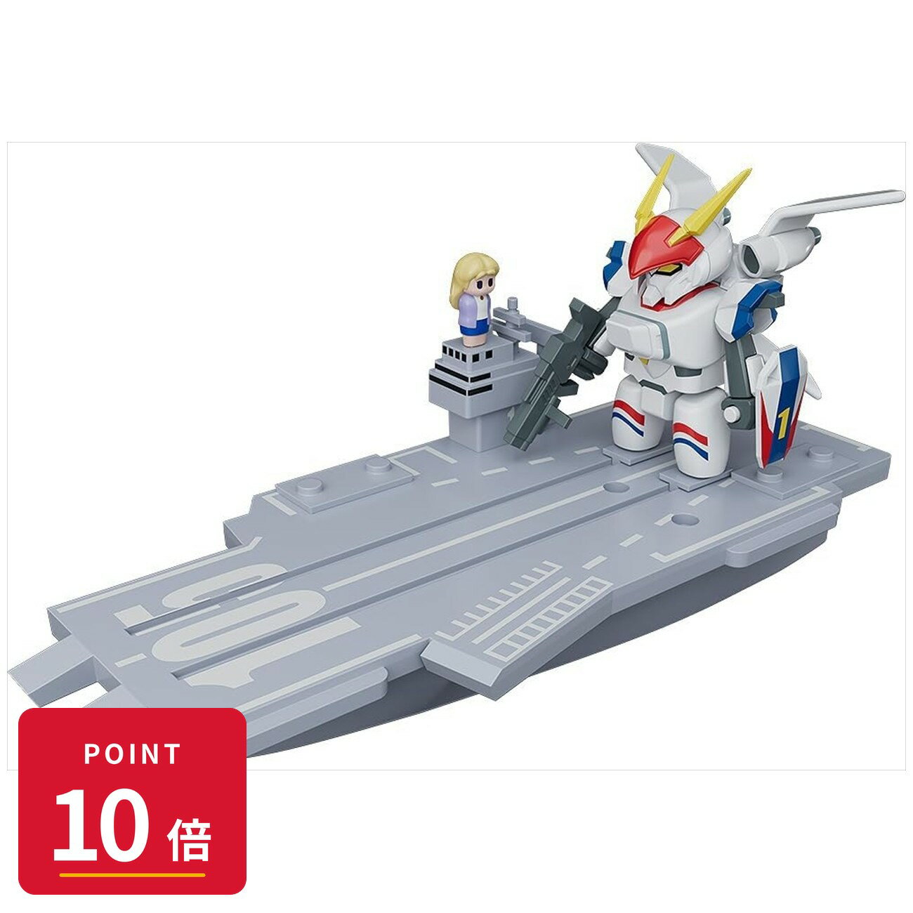 Rakuten - 【エントリーで全品P10倍】【予約】 グッドスマイルカンパニー BRICKROID 機甲戦記ドラグナー ドラグナー1(Opening ver.)&空母セット フィギュア 【2026年12月発売予定】
