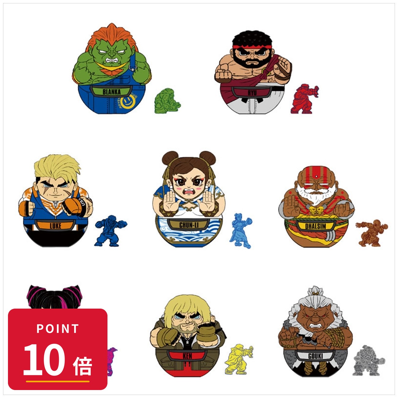 乐天商城 - 【エントリーで全品P10倍】【予約】 コトブキヤ World in Your Pocket ストリートファイター6 トレーディングプレイセット 9個入り フィギュア 【2026年11月発売予定】