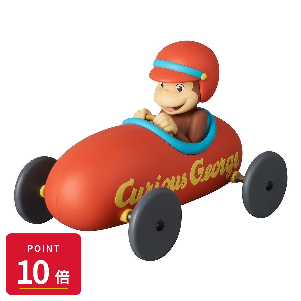 Rakuten - 【エントリーで全品P10倍】【予約】 メディコムトイ UDF Curious George w/Cart フィギュア 【2026年10月発売予定】