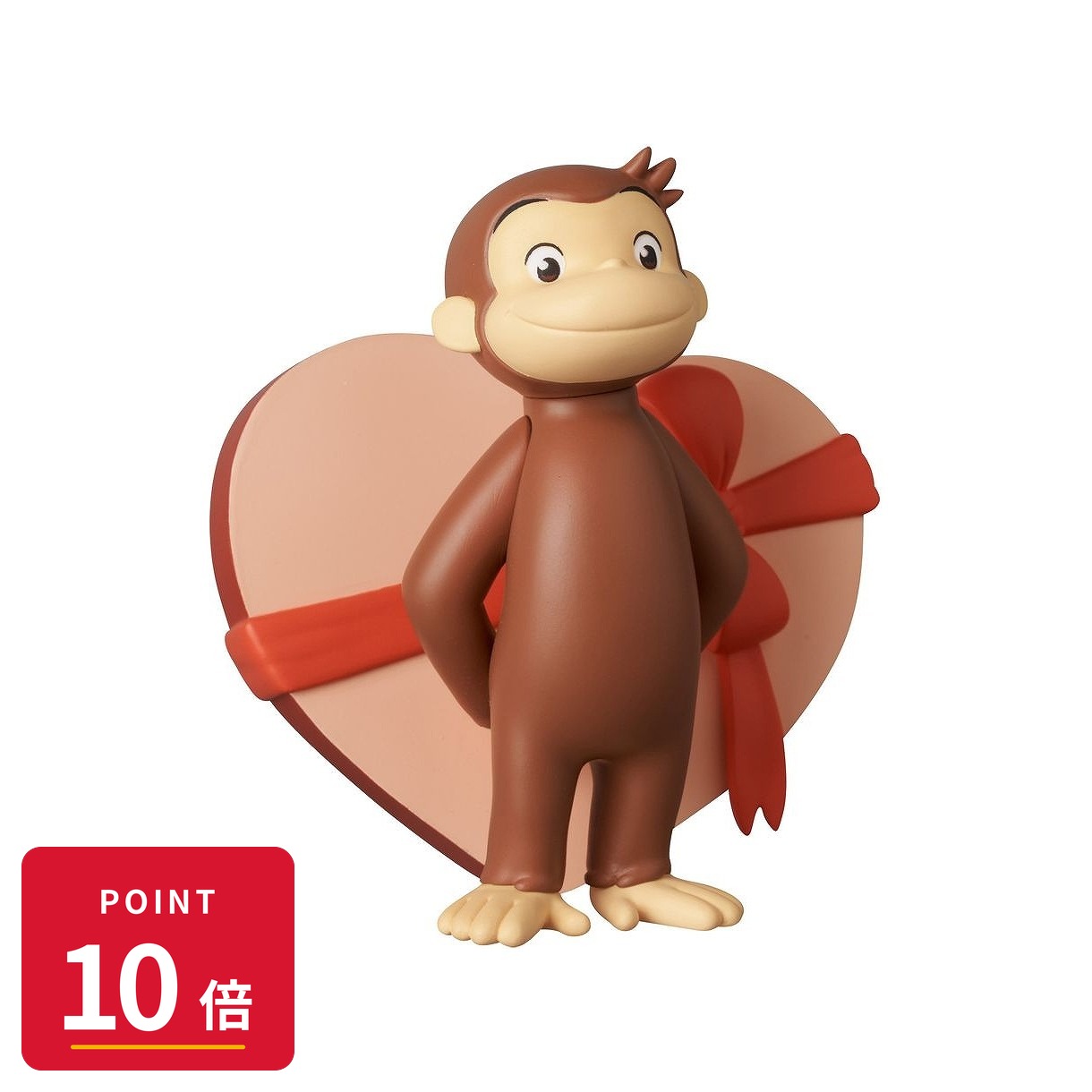 Rakuten - 【エントリーで全品P10倍】【予約】 メディコムトイ UDF Curious George w/Heart フィギュア 【2026年10月発売予定】