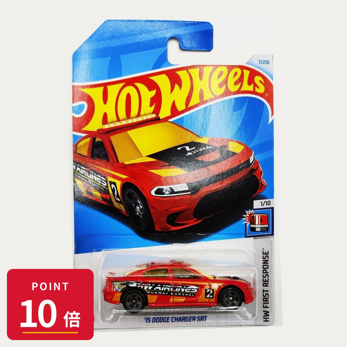 Rakuten - 【エントリーで全品P10倍】マテル ホットウィール Hot Wheels ベーシックカー '15 Dodge Charger SRT【HTB56】 新品 正規品