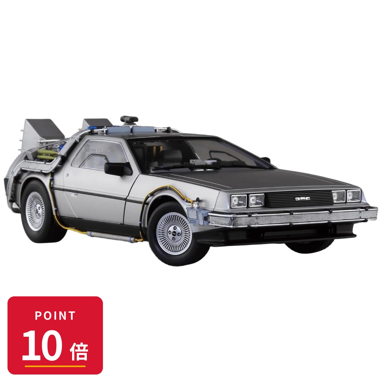 Rakuten - 【エントリーで全品P10倍】【予約】 アオシマ ムービーメカ BT-05 1/24 バック・トゥ・ザ・フューチャー PartI タイムマシン フィギュア付き プラモデル 【2026年9月発売予定】