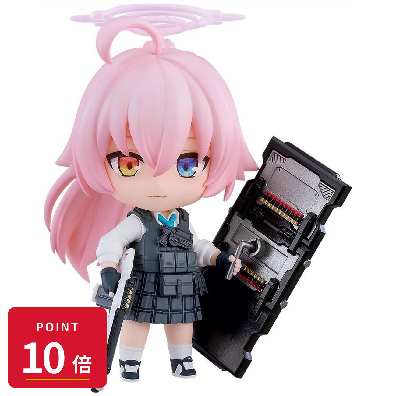 Rakuten - 【エントリーで全品P10倍】【予約】 グッドスマイルカンパニー ねんどろいど ブルーアーカイブ -Blue Archive- 小鳥遊ホシノ(臨戦) フィギュア 【2026年11月発売予定】