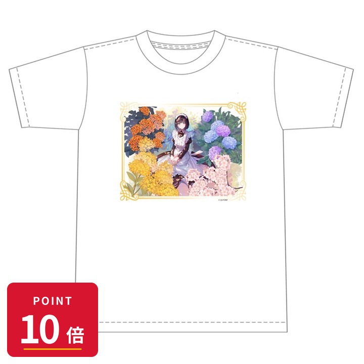 Rakuten - 【エントリーで全品P10倍】【予約】 EMTスクエアード 「メイドさんは食べるだけ」Tシャツ 白 グッズ 【2026年8月発売予定】