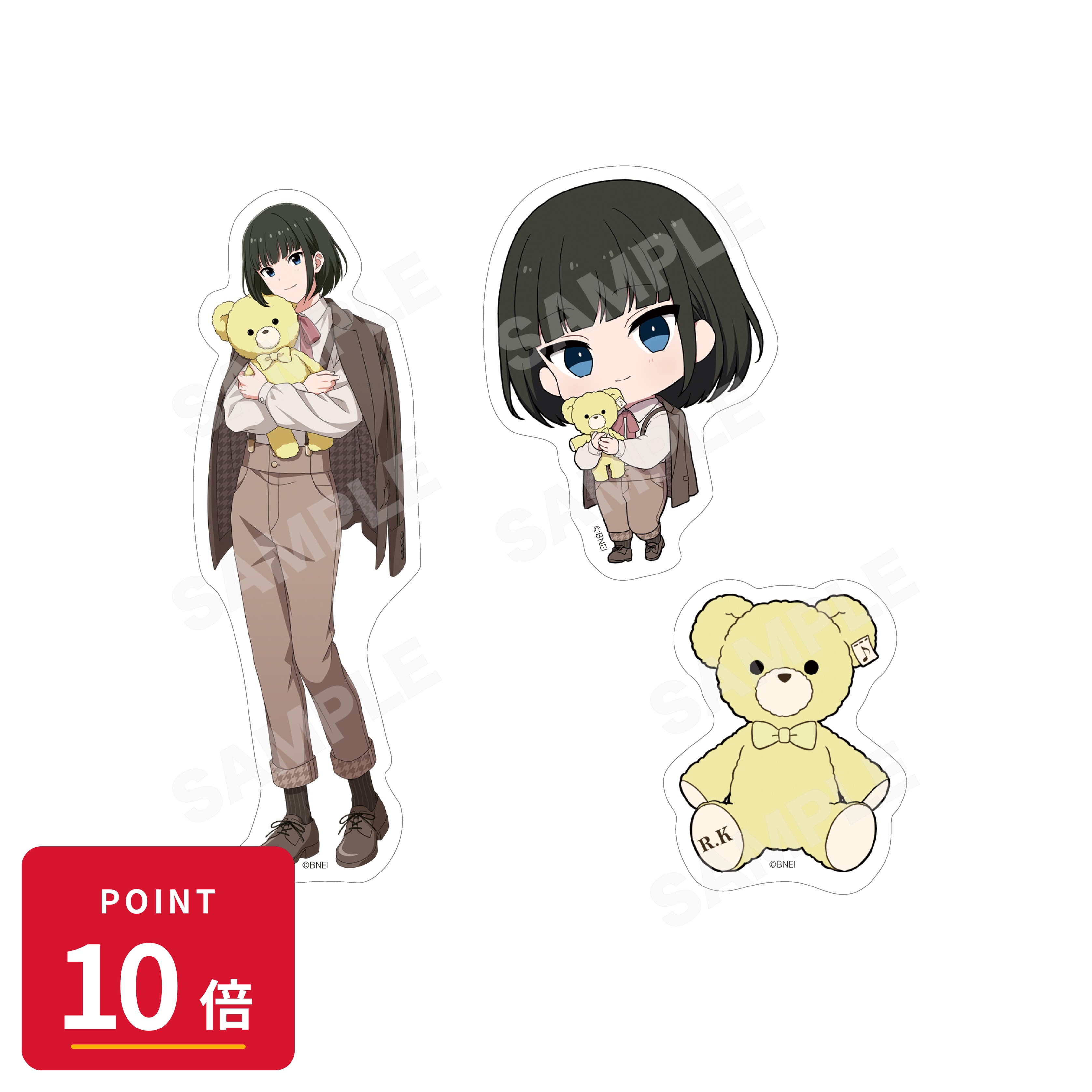 Rakuten - 【エントリーで全品P10倍】【予約】 CS.FRONT アイドルマスター SideM Teddy's Collection ステッカー(3枚セット) /02 神楽麗 グッズ 【2026年9月発売予定】