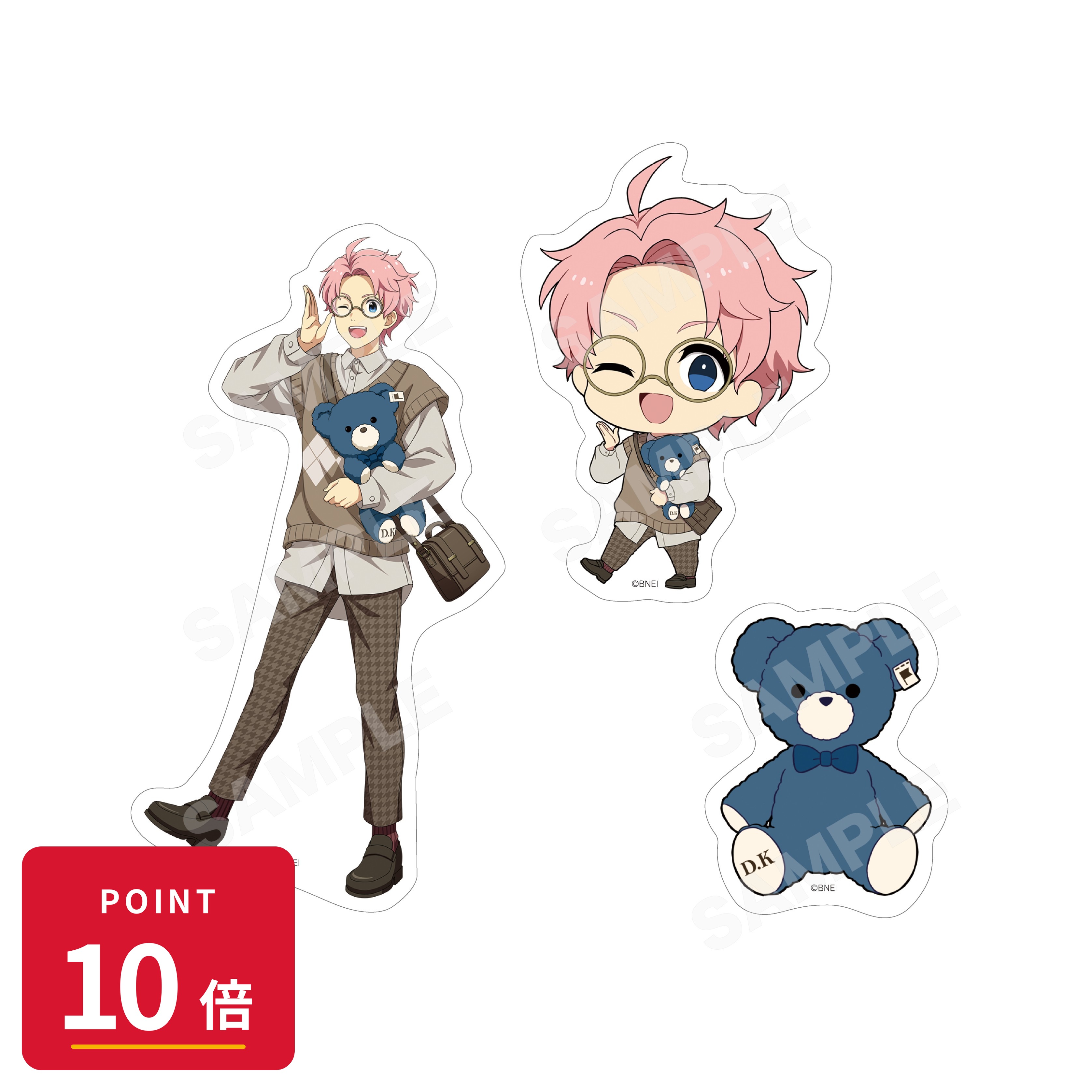 Rakuten - 【エントリーで全品P10倍】【予約】 CS.FRONT アイドルマスター SideM Teddy's Collection ステッカー(3枚セット) /04 兜大吾 グッズ 【2026年9月発売予定】