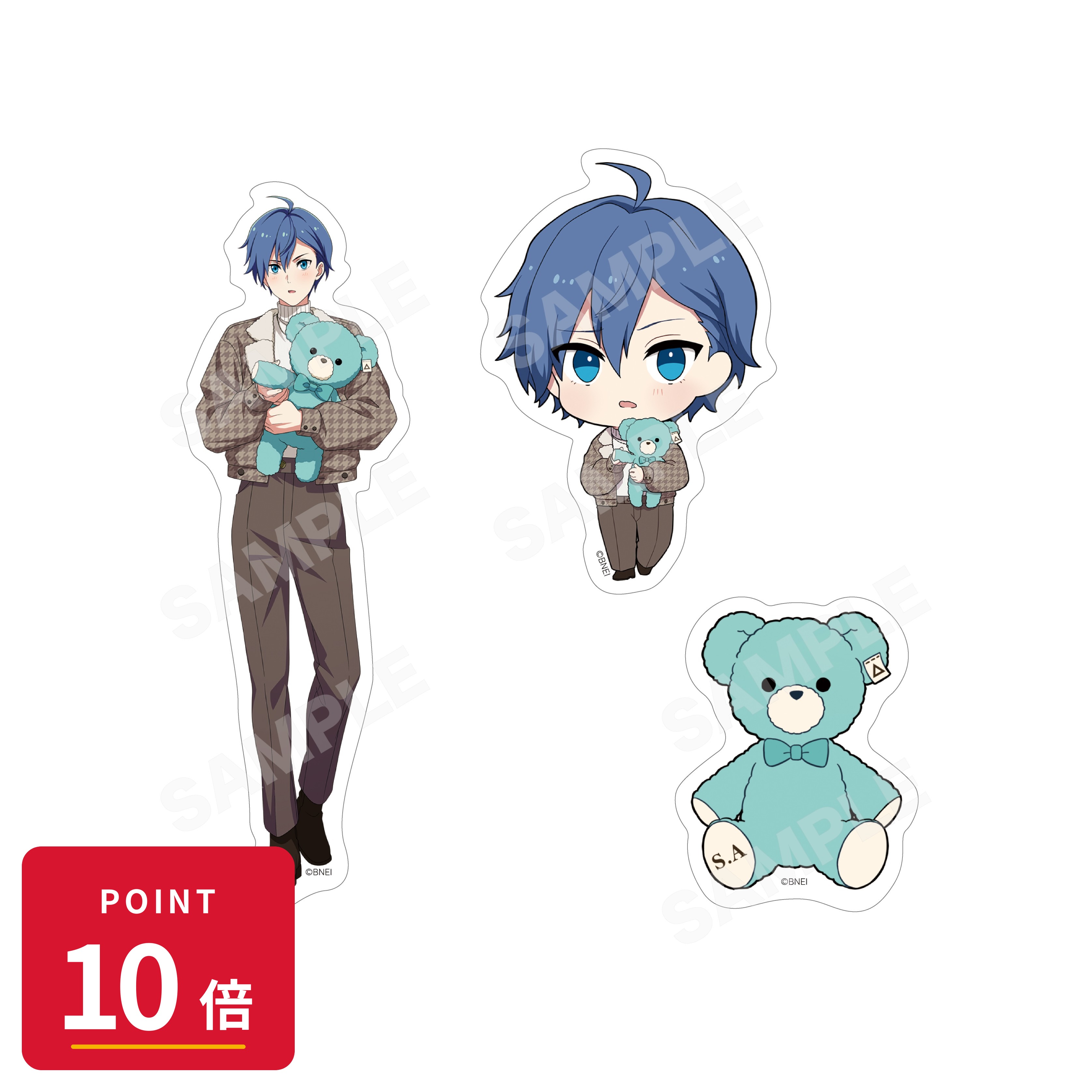 乐天商城 - 【エントリーで全品P10倍】【予約】 CS.FRONT アイドルマスター SideM Teddy's Collection ステッカー(3枚セット) /06 天峰秀 グッズ 【2026年9月発売予定】