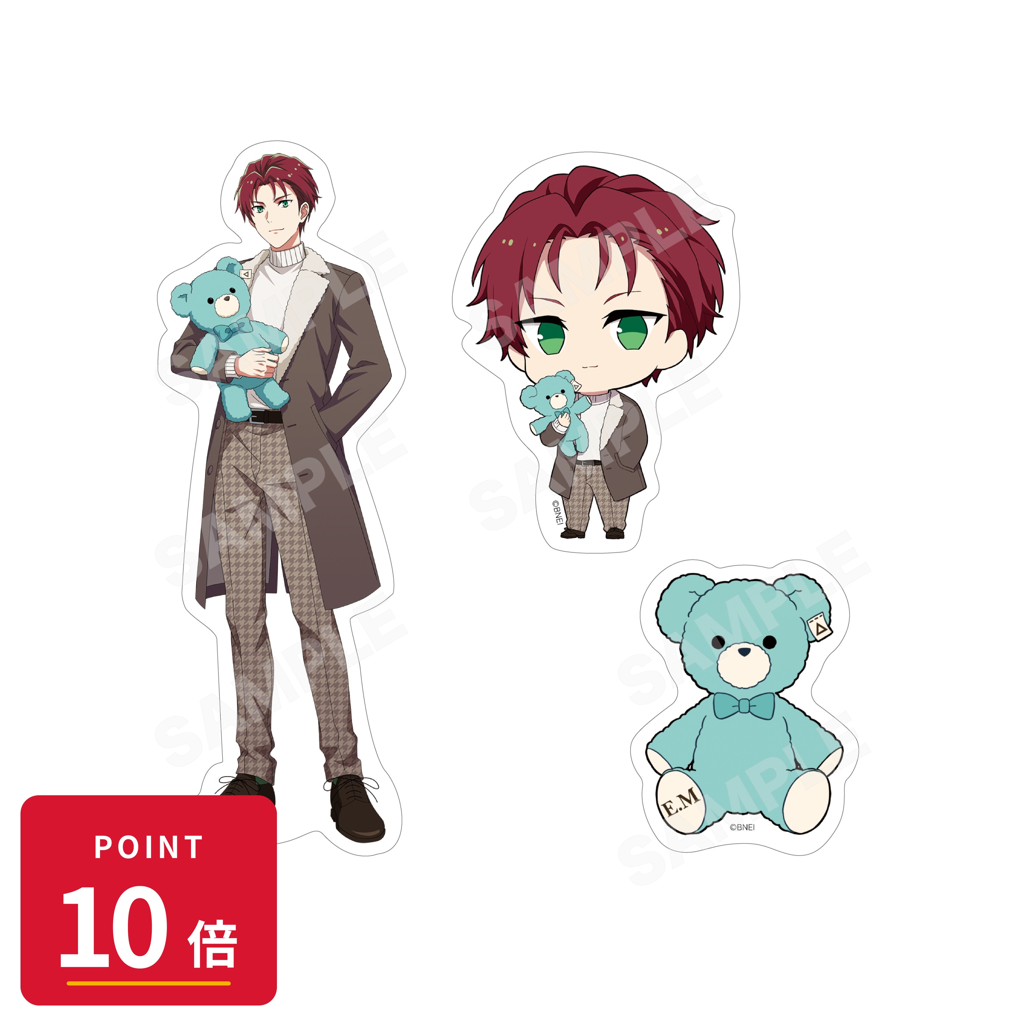乐天商城 - 【エントリーで全品P10倍】【予約】 CS.FRONT アイドルマスター SideM Teddy's Collection ステッカー(3枚セット) /08 眉見鋭心 グッズ 【2026年9月発売予定】