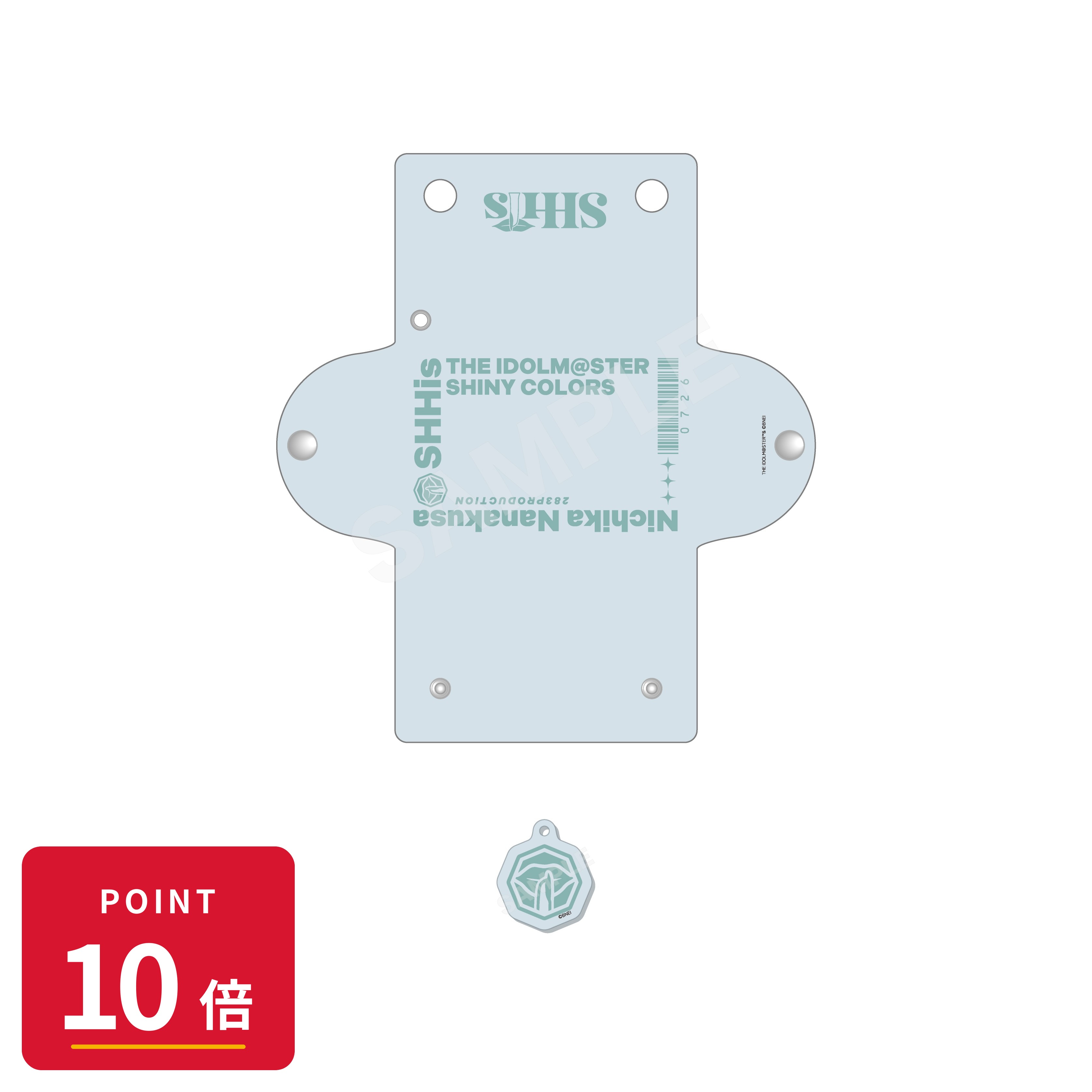 乐天商城 - 【エントリーで全品P10倍】【予約】 CS.FRONT アイドルマスター シャイニーカラーズ パステルマリンルックver. チャーム付きクリアマルチケース /04 七草 にちか グッズ 【2026年8月発売予定】