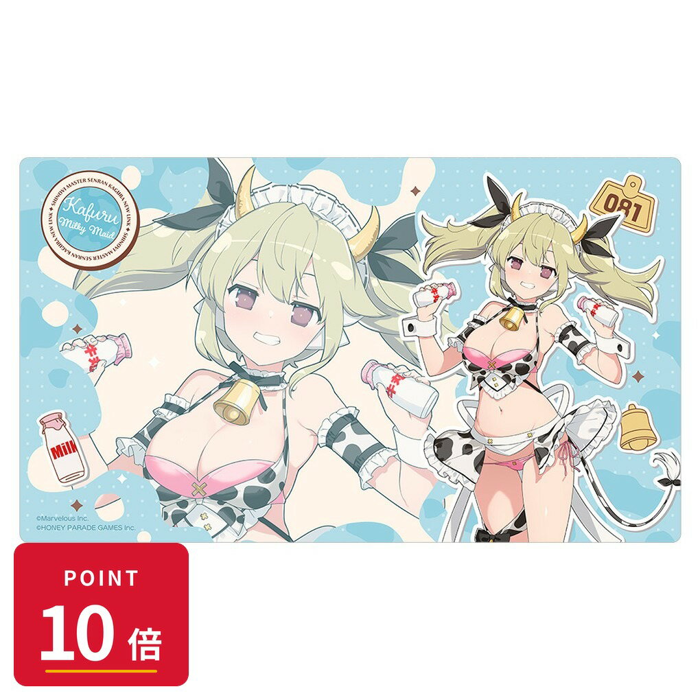 乐天商城 - 【エントリーで全品P10倍】【予約】 カーテン魂 シノビマスター 閃乱カグラ NEW LINK 描き下ろしラバーマット(華風流/ミルキーメイド) グッズ 【2026年10月発売予定】