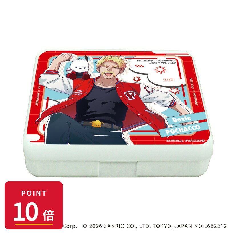 乐天商城 - 【エントリーで全品P10倍】【予約】 A3 小物ケース「ドズル社×はぴだんぶい」01/ドズル×ポチャッコ(コラボイラスト) グッズ 【2026年8月発売予定】