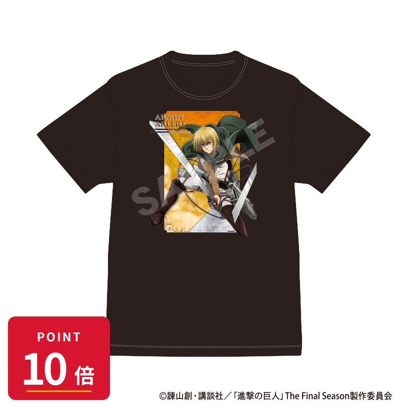 乐天商城 - 【エントリーで全品P10倍】【予約】 クラックス 進撃の巨人 Tシャツ アルミン アクション グッズ 【2026年9月発売予定】