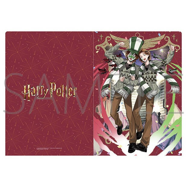 【マラソン全品ポイント2倍】 【予約】 ムービック ハリーポッター クリアファイル/クィディッチ(フレッド&ジョージ・ウィーズリー) グッズ 【2026年7月発売予定】