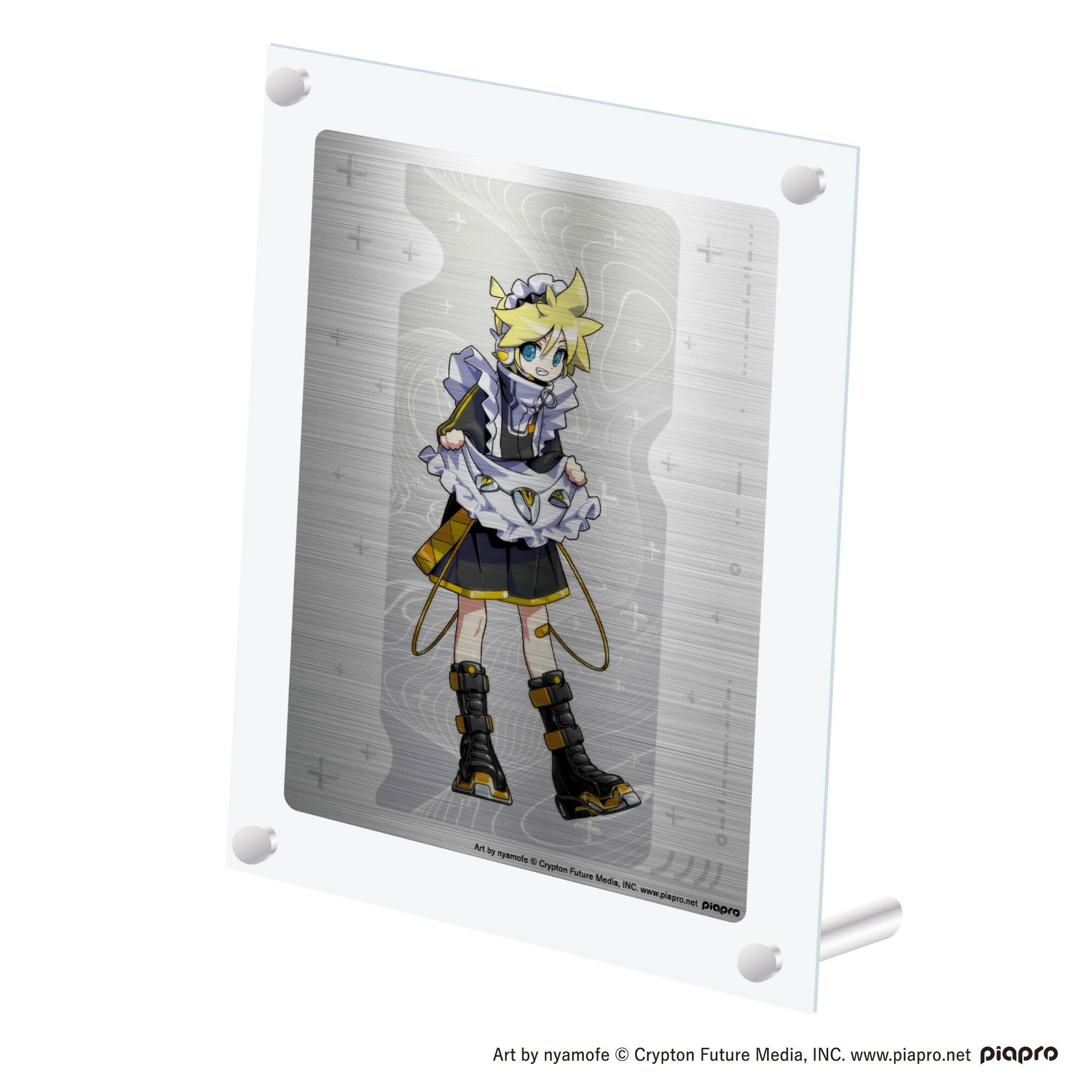 【予約】 サイバーエージェント ピアプロキャラクターズ メタルアート A3メタルアート 鏡音レン グッズ 【2026年10月発売予定】