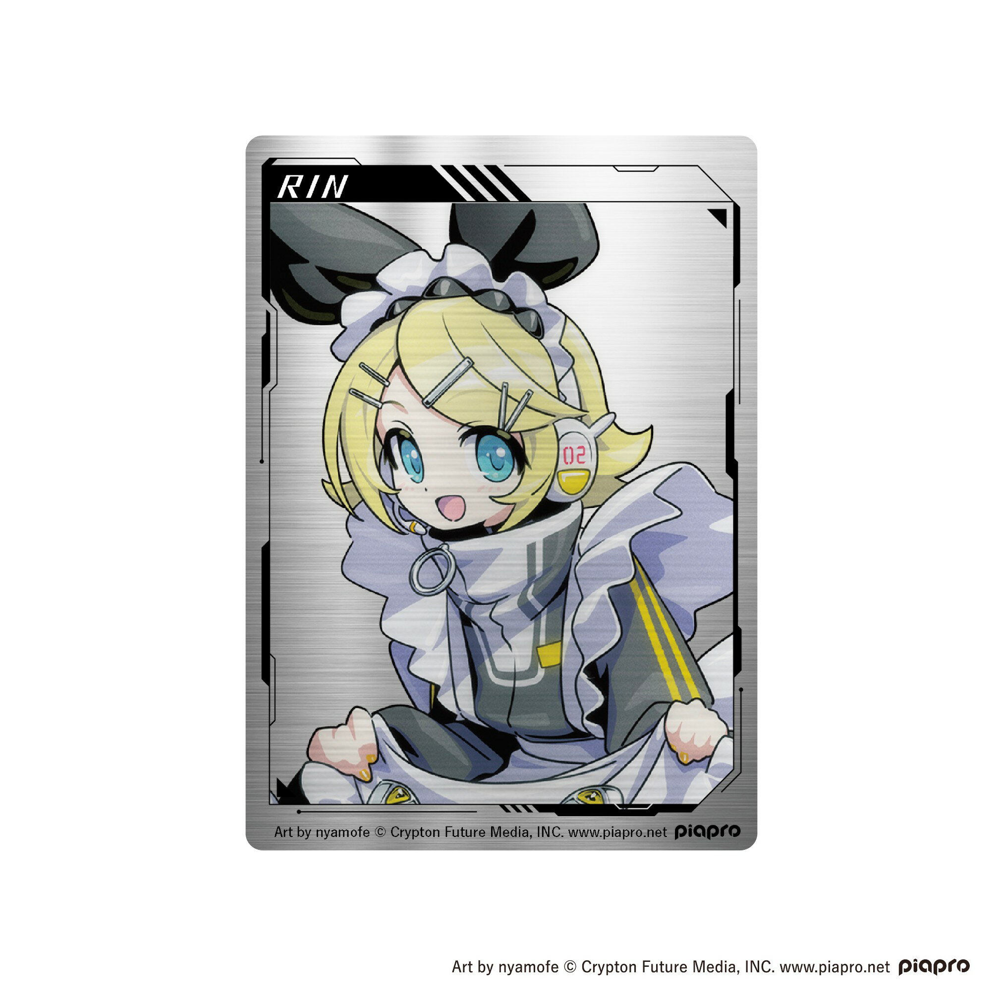 【予約】 サイバーエージェント ピアプロキャラクターズ メタルカード メタルカード 鏡音リン グッズ 【2026年10月発売予定】