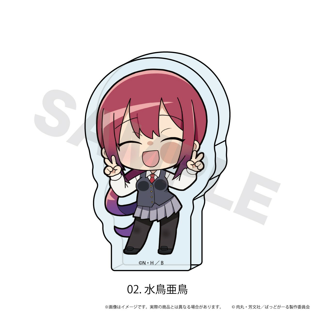 【予約】 エヌアンドイー ミニアクリルブロック「ばっどがーる」02/水鳥亜鳥(ここぺたver.) グッズ 【2026年7月発売予定】