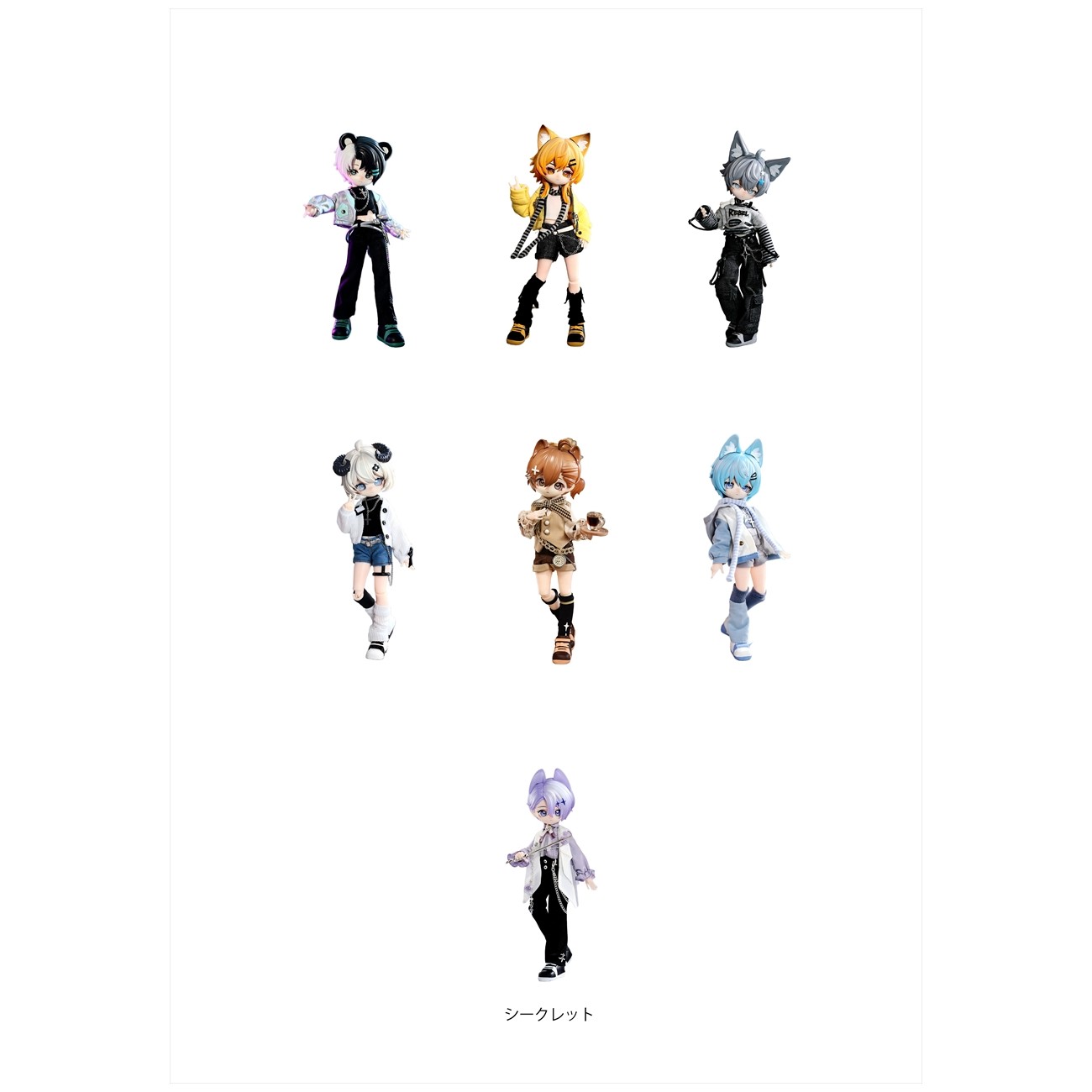  Nanodoll 街角での出会いシリーズ トレーディングドール BOX 6個入り フィギュア 