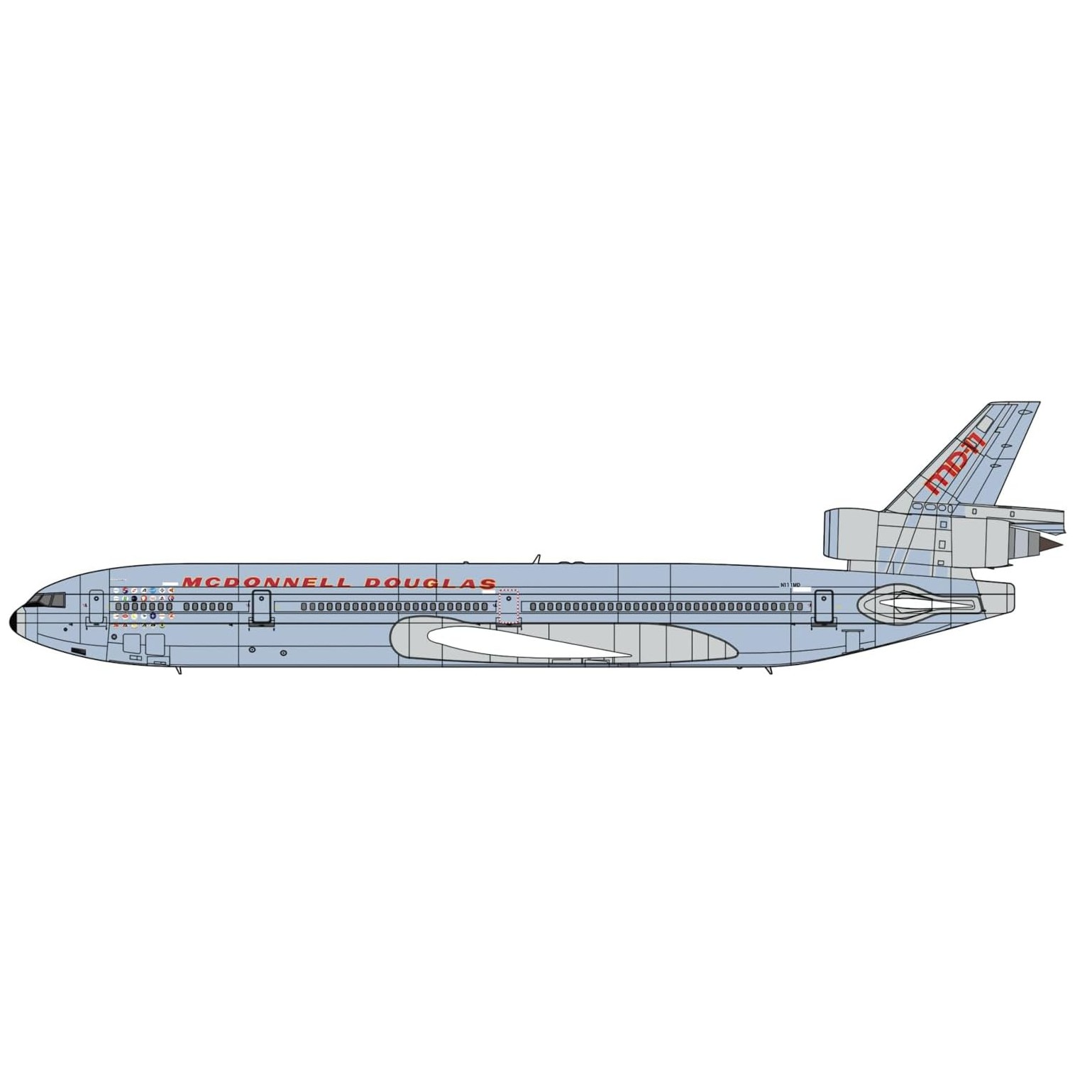 乐天商城 - 【予約】 ハセガワ MD-11 デモンストレイター プラモデル 【2026年9月発売予定】