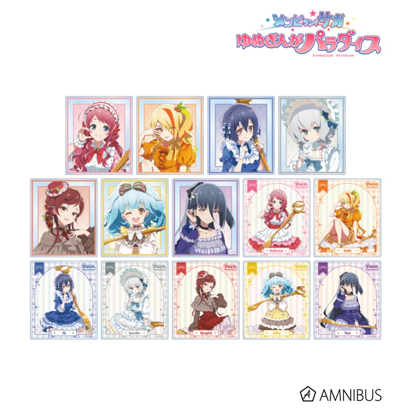 【10/25予約締切】【予約】 アルマビアンカ 劇場版『ゾンビランドサガ ゆめぎんがパラダイス』 描き下ろし お座りケーキver. トレーディングアクリルカード BOX 14個入り グッズ 【2027年1月発売予定】