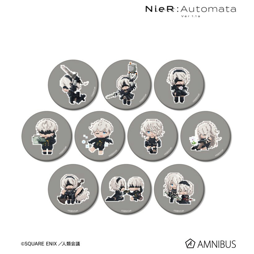 【予約】 アルマビアンカ アニメ「NieR:Automata Ver1.1a」 トレーディング DOT DOT マット缶バッジ 1BOX入数:10 10個入り グッズ 【2027年1月発売予定】