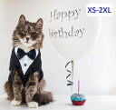 【今日使えるCPあり!】【予約開始】 ペット タキシード 犬 猫 フォーマル 衣装 結婚式 誕生日 記念日 パーティー 黒 蝶ネクタイ 金ボタン チェーン 高級...