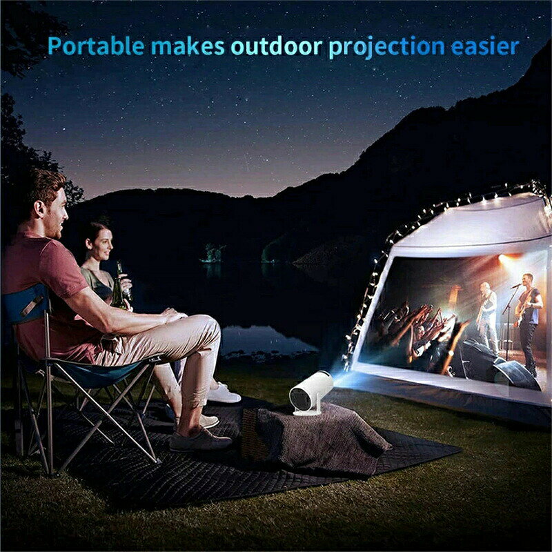 Septa Storeのプロジェクター HY300 PRO 4K Android 11 デュアル Wifi6 260ANSI Allwinner H713 BT5.0 1080P 屋外プロジ ホームシネマ 1280*720P｜アングル2