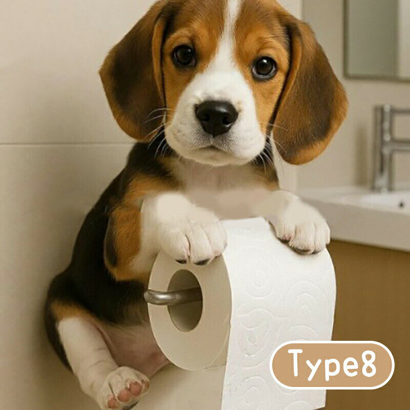 Septa Storeの犬のトイレットペーパーホルダー トイレットペーパーホルダー いぬ イヌ トイレットペーパー スタンド ドッグ 収納 壁掛け型 穴開けない おしゃれ ハウスオフィ 簡単設置 おもしろ｜アングル2