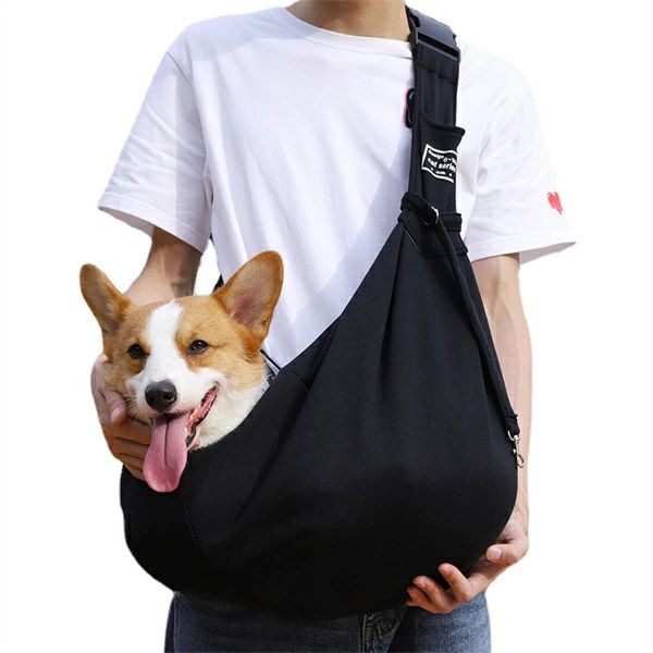 抱っこひも 犬 スリング オリジナル ドッグ 長さ調節可能 小型犬 猫 抱っこ袋 抱っ...