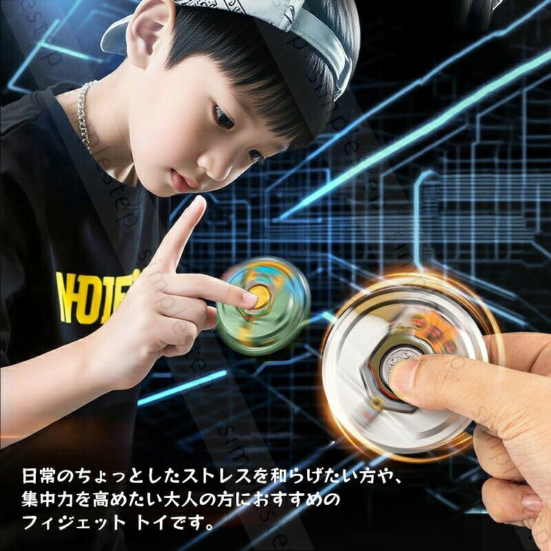 Septa Storeのハンドスピナー 変形 ロボット かっこいい 集中力 ストレス解消 イライラ緩解 グッズ そわそわ おもちゃ 知育玩具 フィジェットトイ 手遊び 子供 大人 回転｜アングル3