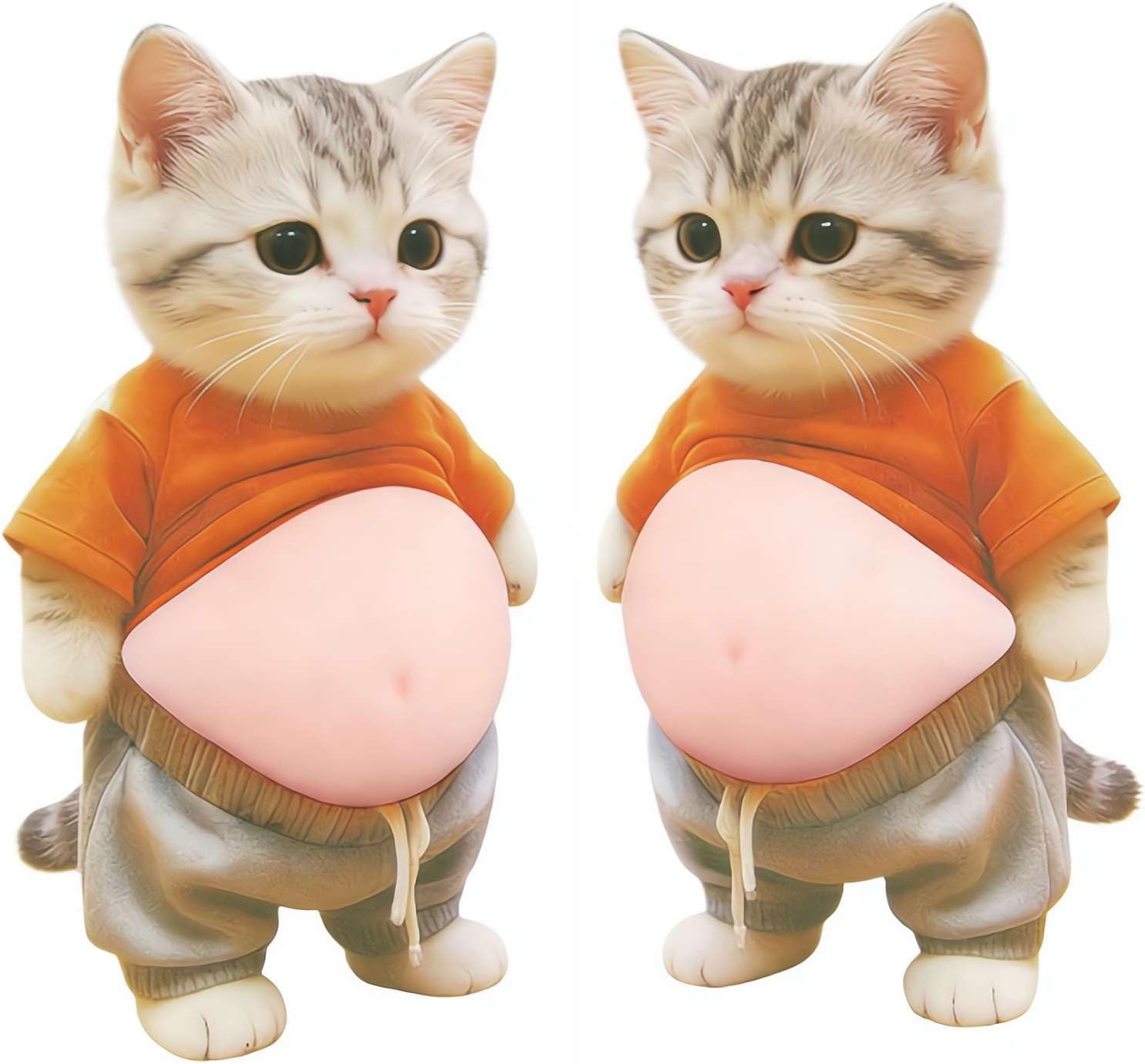 お腹 シール 3D猫 おなかぷにぷにシール】柔らかいお腹 ぷにぷにシール かわいい 3D もっちりスクイーズ ステッカー シー ル帳 手帳用 携帯電話飾り用 デコレーション septastore-10002527 Septa Store サンプル画像3