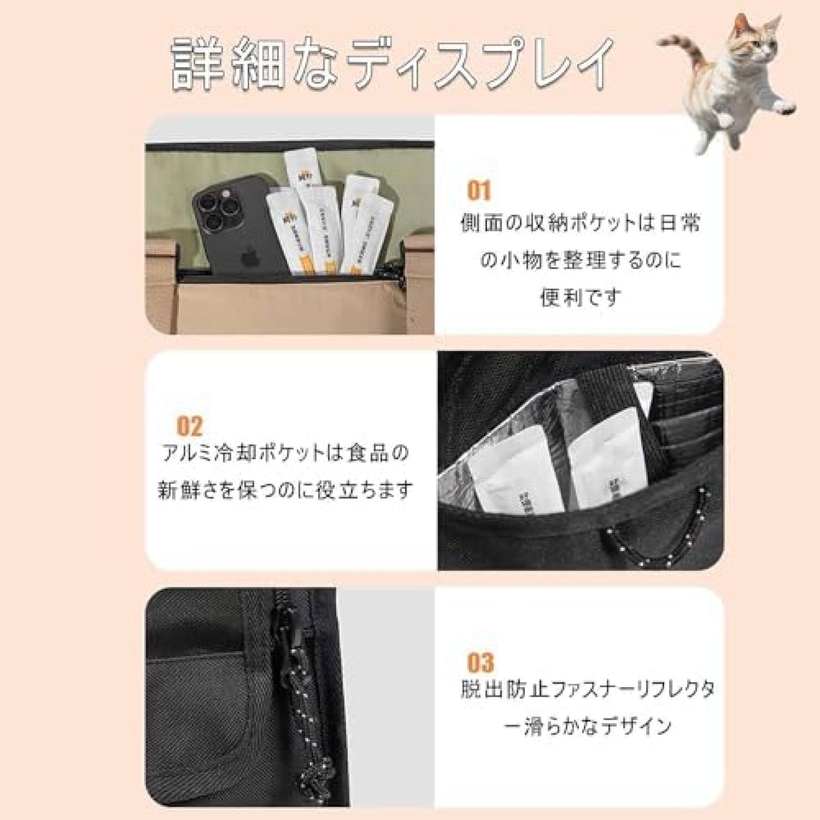 最新ドッグキャリア リュックサック ペットキャリー 猫キャリー ペットキャリーバ...