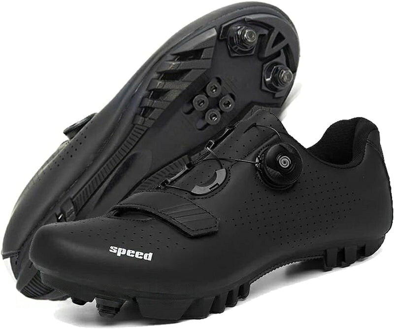 ンズバイクシューズ SPD-SL/SPD対応シューズ ロードバイク MTBサイクリング靴 ビンディングシューズ 結ばない靴紐 ベルクロ 滑りにく超軽量 自転車用スパイク付き外装素材合繊クロージャータイプ面ファスナー耐水レベル非防水サイズ:男女兼用。例:足の長さを測ったら25cmだったら25.0cmサイズを選んでください、足の幅が広いなら1サイズ大きい方をお選びください。シーン:MTB、シクロクロス、ロードサイクリング、インドア フィットネスサイクリング、通勤・通学、ツーリングに最適なサイクリングシューズ。超軽量ナイロンソールは滑りにくく、耐摩耗性に優れています。SPD、SPD-SL、KEOなどの2ボルトまたは3ボルトのペダルシステムに対応し、マグネットペダルにも適応します。MTBモデルは歩きやすいソールで、フロントにクリートナットを装着してグリップ性を高めることが可能です5ンズバイクシューズ SPD-SL SP スポーツ アウトドア 新登場! 25 25.5 26 26.5 27 27.5 28 28.5