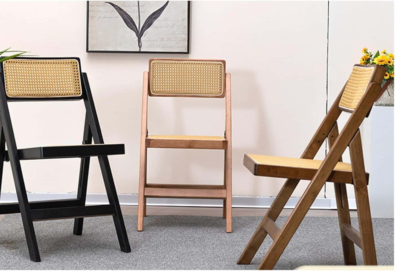 メーカー/原産地:国内商品の状態:新品- カラー: ブラック ミント- サイズ: 40x43x82cm- 折りたたみ式のダイニングチェア- 省スペースで軽量- 天然木の温もりと丸みを帯びたデザイン- 汚れに強く、簡単にお手入れ可能- 中密度クッションで快適な座り心地折りたたみ椅子 ダイニングチェア 木製 ブラック ミント