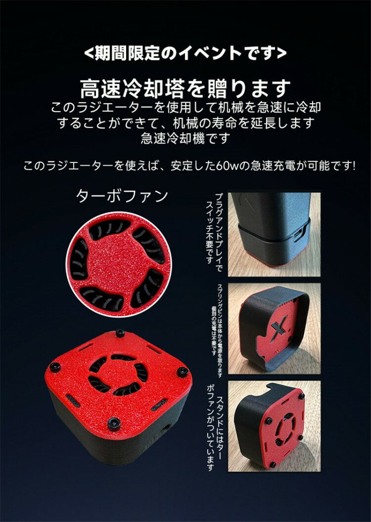 み Mini版x64pro ブロワー ミニジェットファン 強力 花粉対策 庭掃除 雪対策 雑草 ...