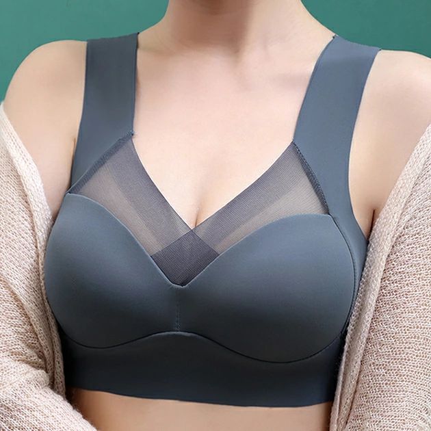 シアー ドッキング 美シルエット ノンワイヤー ハーフトップ 女性 レディース 下着 肌着 ブラトップ 春 夏 秋 ドレス オフショルダー シアートップス キ カジュアル ボリュームアップ
