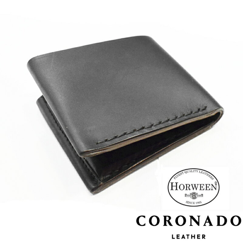 CORONADO LEATHER(コロナドレザー)ALL LEATER WALLET(アメリカ製オールレザーウォレット) HORWEEN CHROMEXCEL LEATHER / HORSE HIDE(クロームエクセルレザー ホースハイド) BLACK