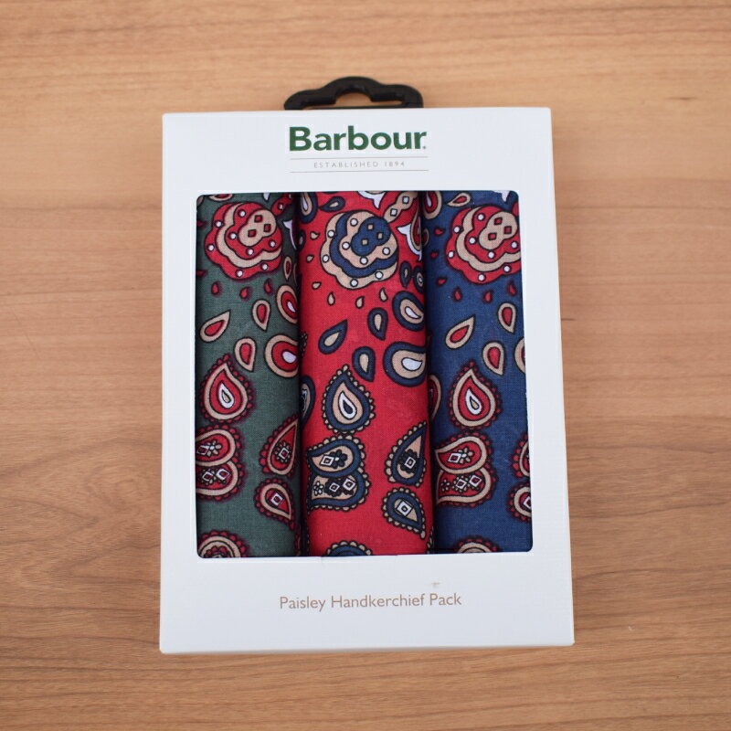 BARBOUR(�Х֥���) PAISLEY HANDKERCHIEF (�ڥ����꡼�ϥ󥫥�����) (3����)