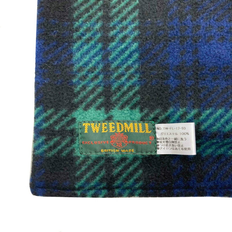 TWEEDMILL(ツイードミル)【MADE IN ENGLAND】 FLEECE MUFFLER(イギリス製 フリースマフラー) BLACK WATCH