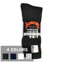 【4 COLORS】RAILROAD SOCK(レイルロードソックス) 【MADE IN U.S.A】 3P CREW SOCKS (アメリカ製 3パック クルーソックス)