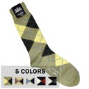 【5 COLORS】HALISON(ハリソン) INTARSIA KNITTING ARGYLE SOCKS(インターシャ編み アーガイルソックス) SUPIMA COTTON(スーピマコットン) 6 DIAMOND