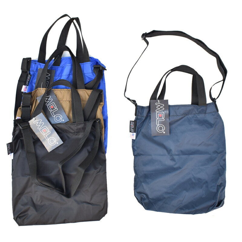 MELO(メロ) 2WAY MINI TOTE&SHOULDER BAG (アメリカ製 リップストップ ミニトート&ショルダーバッグ ) F11C