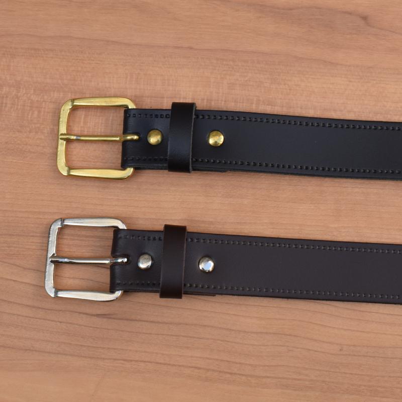 HADDON&JONES(ハッドンアンドジョーンズ) 【MADE IN ENGLAND】LEATHER BLET SET(イギリス製 レザーベルト) 2本セット BLACK&BROWN