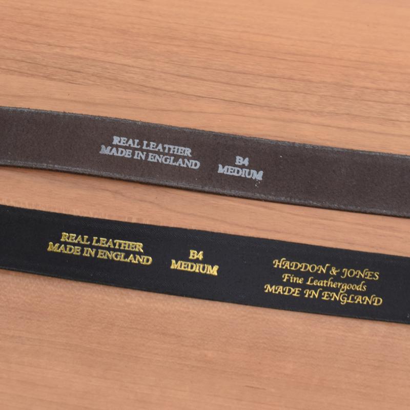 HADDON&JONES(ハッドンアンドジョーンズ) 【MADE IN ENGLAND】LEATHER BLET SET(イギリス製 レザーベルト) 2本セット BLACK&BROWN