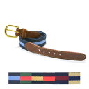 LEATHER MAN(レザーマン) PIN BUCKLE SURCINGLE RIBBON BELT(コットン＆レザー ピンバックル リボンベルト)