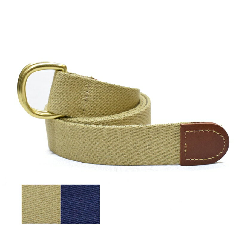 LEATHER MAN(レザーマン) DOUBLE RING SURCINGLE RIBBON BELT(ダブルリング コットンリボンベルト) SOLID COLOR