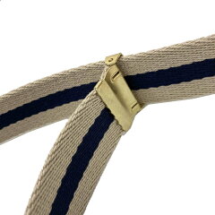 Quick Release Surcingle Belt 7-0276: Beige / Navy Quick Release Surcingle Belt 7-0276: Beige / Navy