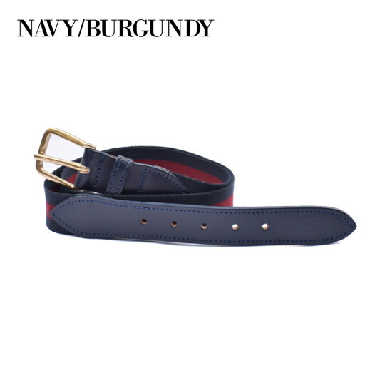 Surcingle Belt: Navy / Burgundy Surcingle Belt: Navy / Burgundy