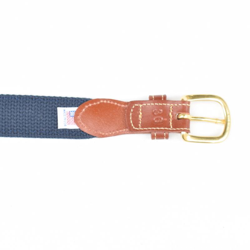 LEATHER MAN(レザーマン) 【MADE IN U.S.A】PIN BUCKLE MADRAS RIBBON BELT(アメリ...