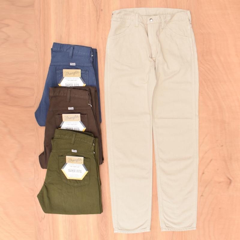 WRANGLER(ラングラー) "TAPER FITS" (テーパーフィット) COTTON TWILL 5POCKET PANTS(コットンツイルパンツ) 日本製