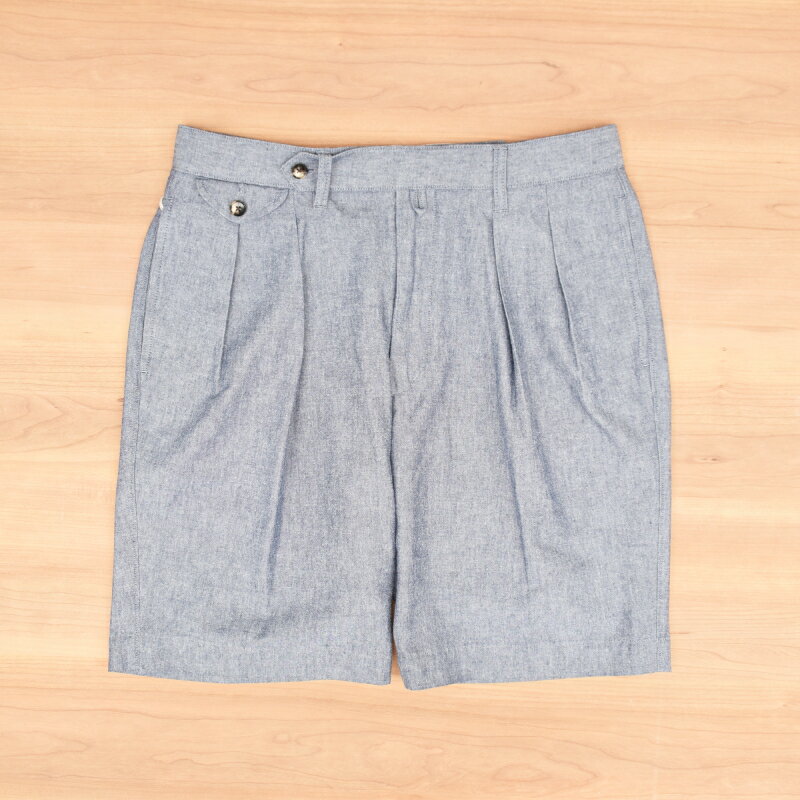 Rakuten - BARNSTORMER(バーンストーマー) SEPTIS別注 1409P ALVY SHORTS(アルビー ショーツ) CHAMBRAY(シャンブレー)(076 INDIGO)